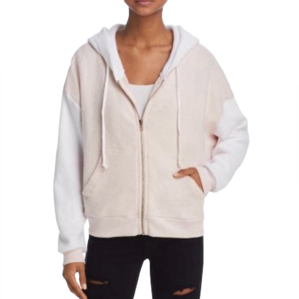 Wildfox Milk Run Women’s Cream & White Hoodie Size Small